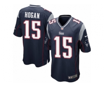 Men's Nike New England Patriots #15 Chris Hogan Game Navy Blue Team Color NFL Jersey