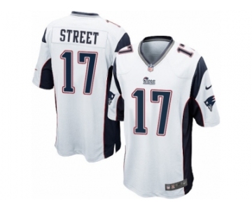 Men's Nike New England Patriots #17 Devin Street Game White NFL Jersey