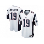 Men's Nike New England Patriots #19 Malcolm Mitchell Game White NFL Jersey