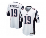 Men's Nike New England Patriots #19 Malcolm Mitchell Game White NFL Jersey