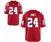 Men's Nike New England Patriots #24 Cyrus Jones Game Red Alternate NFL Jersey