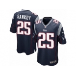 Men's Nike New England Patriots #25 Bishop Sankey Game Navy Blue Team Color NFL Jersey