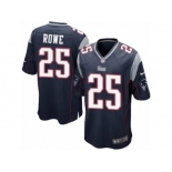 Men's Nike New England Patriots #25 Eric Rowe Game Navy Blue Team Color NFL Jersey