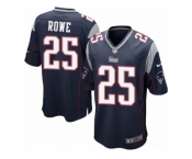 Men's Nike New England Patriots #25 Eric Rowe Game Navy Blue Team Color NFL Jersey