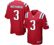 Men's Nike New England Patriots #3 Stephen Gostkowski Game Red Alternate NFL Jersey