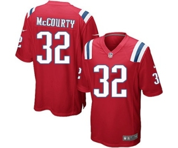 Men's Nike New England Patriots #32 Devin McCourty Game Red Alternate NFL Jersey