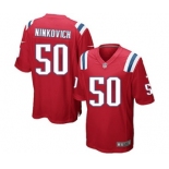 Men's Nike New England Patriots #50 Rob Ninkovich Game Red Alternate NFL Jersey