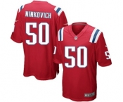 Men's Nike New England Patriots #50 Rob Ninkovich Game Red Alternate NFL Jersey