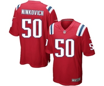 Men's Nike New England Patriots #50 Rob Ninkovich Game Red Alternate NFL Jersey