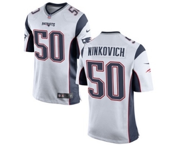 Men's Nike New England Patriots #50 Rob Ninkovich Game White NFL Jersey