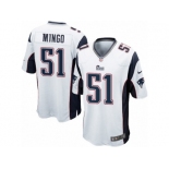 Men's Nike New England Patriots #51 Barkevious Mingo Game White NFL Jersey