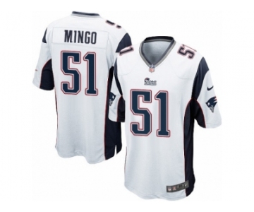 Men's Nike New England Patriots #51 Barkevious Mingo Game White NFL Jersey