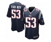 Men's Nike New England Patriots #53 Kyle Van Noy Game Navy Blue Team Color NFL Jersey