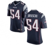 Men's Nike New England Patriots #54 Tedy Bruschi Game Navy Blue Team Color NFL Jersey