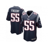 Men's Nike New England Patriots #55 Jonathan Freeny Game Navy Blue Team Color NFL Jersey