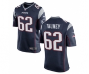 Men's Nike New England Patriots #62 Joe Thuney Game Navy Blue Team Color NFL Jersey