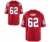 Men's Nike New England Patriots #62 Joe Thuney Game Red Alternate NFL Jersey