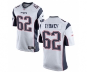 Men's Nike New England Patriots #62 Joe Thuney Game White NFL Jersey