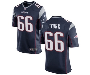 Men's Nike New England Patriots #66 Bryan Stork Game Navy Blue Team Color NFL Jersey