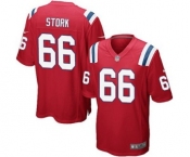 Men's Nike New England Patriots #66 Bryan Stork Game Red Alternate NFL Jersey