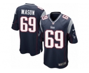 Men's Nike New England Patriots #69 Shaq Mason Game Navy Blue Team Color NFL Jersey