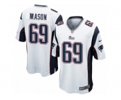 Men's Nike New England Patriots #69 Shaq Mason Game White NFL Jersey