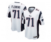 Men's Nike New England Patriots #71 Cameron Fleming Game White NFL Jersey