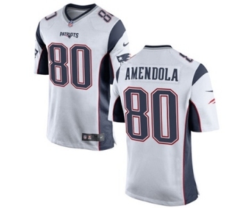 Men's Nike New England Patriots #80 Danny Amendola Game White NFL Jersey