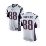 Men's Nike New England Patriots #88 Scott Chandler Game White NFL Jersey