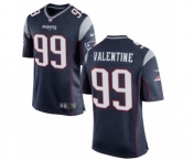 Men's Nike New England Patriots #99 Vincent Valentine Game Navy Blue Team Color NFL Jersey