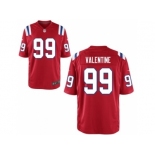 Men's Nike New England Patriots #99 Vincent Valentine Game Red Alternate NFL Jersey