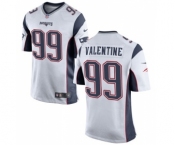 Men's Nike New England Patriots #99 Vincent Valentine Game White NFL Jersey