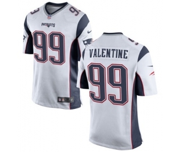 Men's Nike New England Patriots #99 Vincent Valentine Game White NFL Jersey