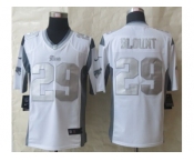 Nike New England Patriots #29 Blount Platinum White Jerseys[Game]