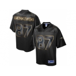 Nike New England Patriots #87 Rob Gronkowski Black Gold Collection Jersey[Game]