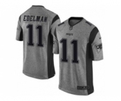 nike nfl jerseys new england patriots #11 edelman gray[game]