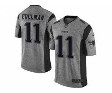 nike nfl jerseys new england patriots #11 edelman gray[game]