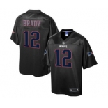 nike nfl jerseys new england patriots #12 tom brady black reverse fashion[game]