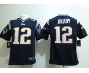 nike nfl jerseys new england patriots #12 tom brady blue[game]