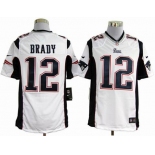 nike nfl jerseys new england patriots #12 tom brady white[game]