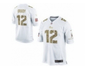 nike nfl jerseys new england patriots #12 tom brady white[nike USA]