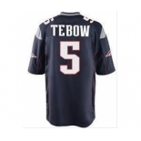 nike nfl jerseys new england patriots #5 tebow dk.blue[game]