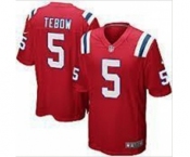 nike nfl jerseys new england patriots #5 tebow red[game]