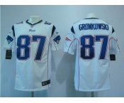 nike nfl jerseys new england patriots #87 gronkowski white[game]