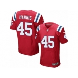 Men Nike New England Patriots #45 David Harris Elite Red Alternate NFL Jersey