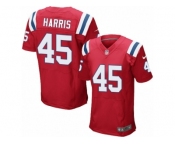 Men Nike New England Patriots #45 David Harris Elite Red Alternate NFL Jersey