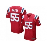 Men Nike New England Patriots #55 Cassius Marsh Elite Red Alternate NFL Jersey