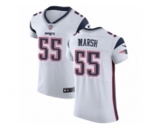 Men Nike New England Patriots #55 Cassius Marsh White Vapor Untouchable Elite Player NFL Jersey