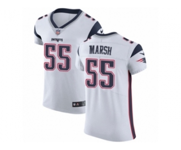 Men Nike New England Patriots #55 Cassius Marsh White Vapor Untouchable Elite Player NFL Jersey