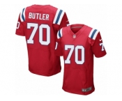 Men Nike New England Patriots #70 Adam Butler Elite Red Alternate NFL Jersey